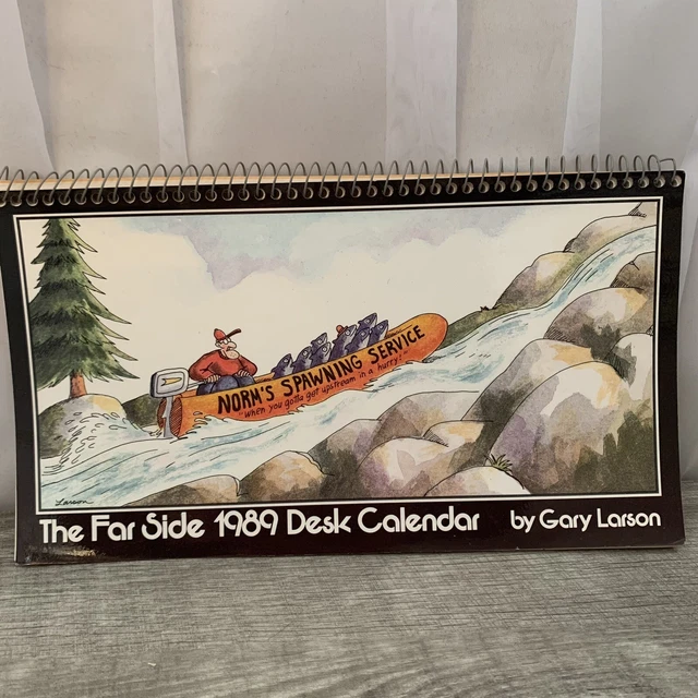VINTAGE FAR SIDE 1989 Desk Calendar Gary Larson works for 2023 9.00